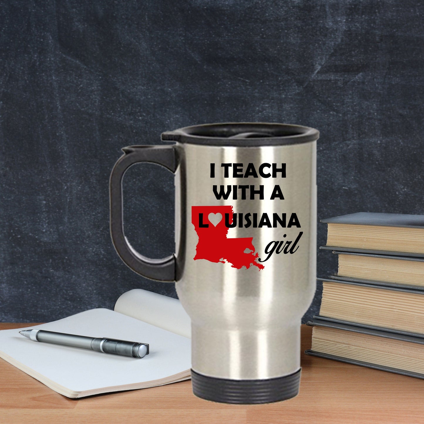 Louisiana Girl Teacher Travel Mug