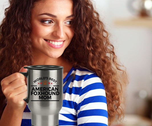 American Foxhound Dog  Mom Travel Coffee Mug