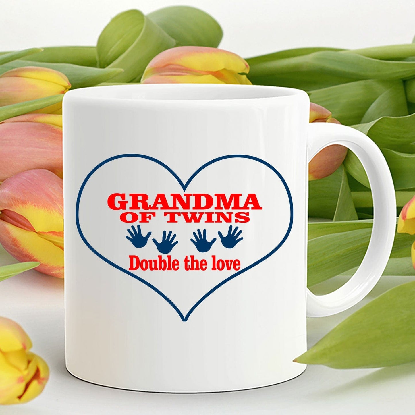 Grandma of Twins Coffee Mug Double the Love