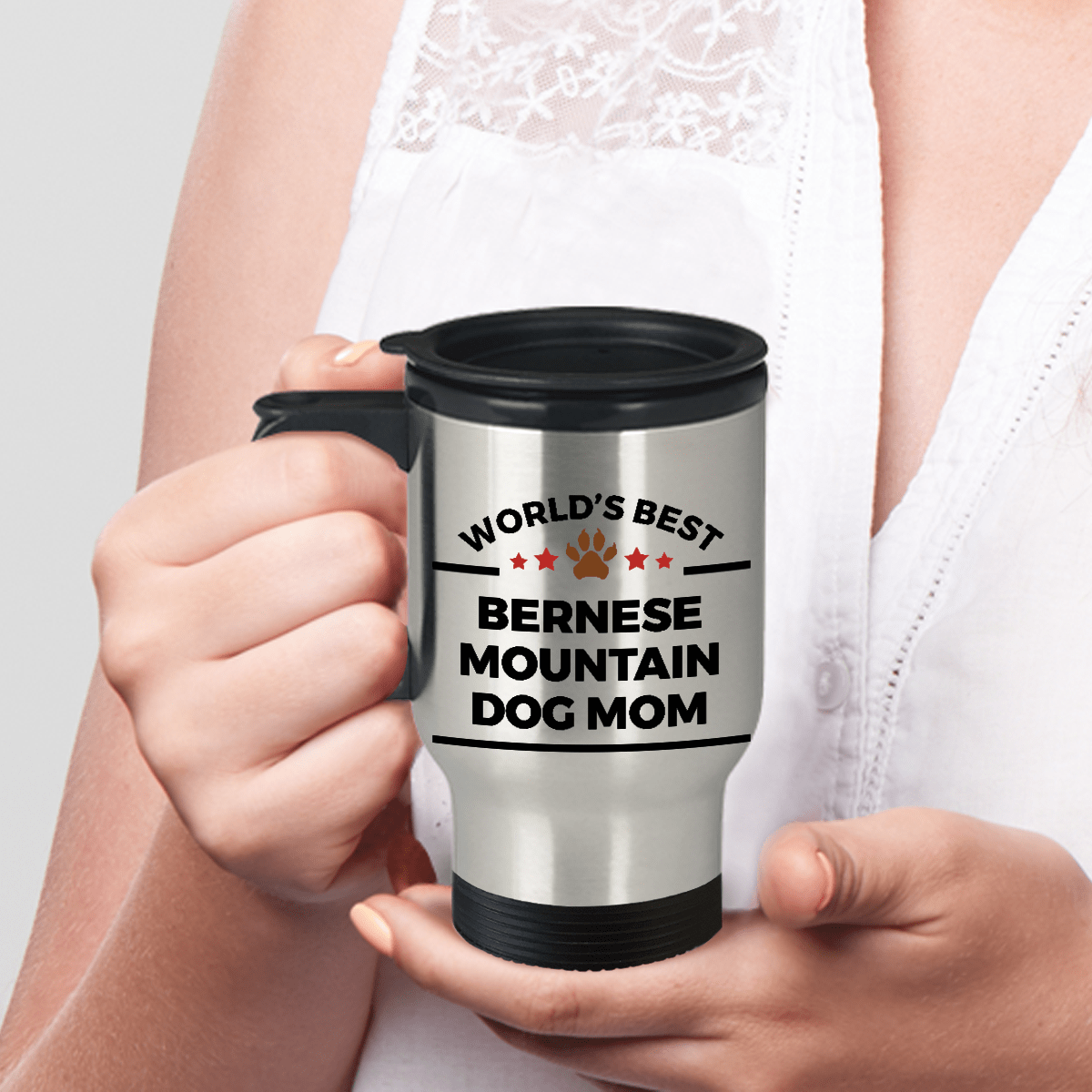 Bernese Mountain Dog Mom Travel Mug Coffee Mug