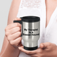 Basset Hound Dog Therapist Travel Coffee Mug