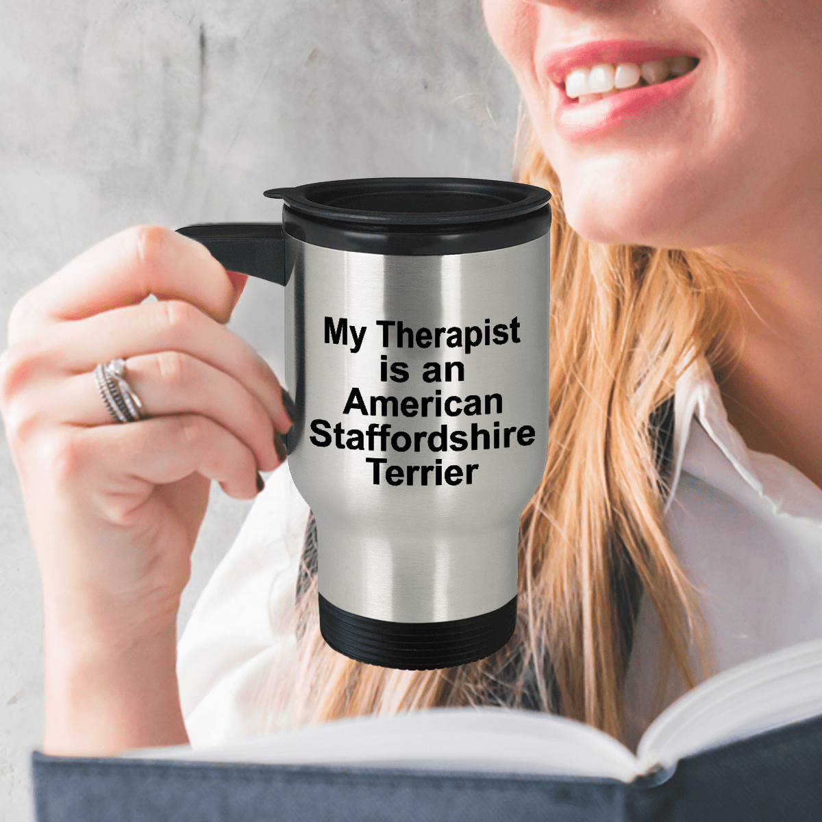 American Water Spaniel Dog Therapist Travel Coffee Mug