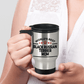 Black Russian Mom Travel Coffee Mug