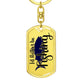 Fisherman Personalized Engraved Keychain