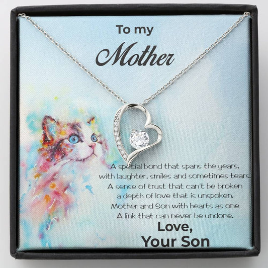 Mother and Son Special Bond Heart Necklace