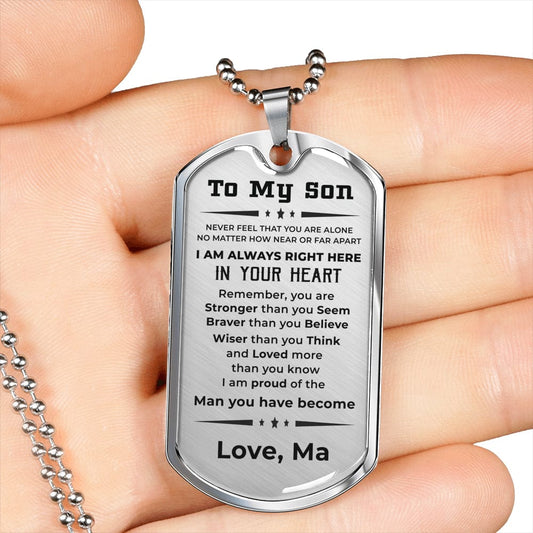 gift for son pendant necklace