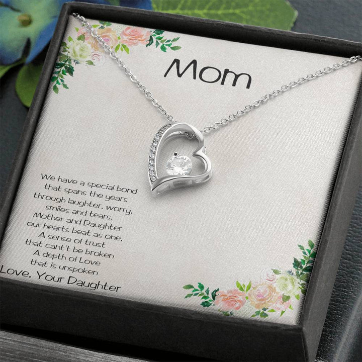 Mother and Daughter Special Bond Heart Pendant Necklace