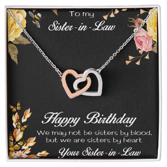 Birthday Gift for Sister-in-Law Hearts Pendant Necklace