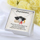 Congratulations Graduate Custom Message Card Necklace