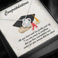 Congratulations Graduate Custom Message Card Necklace