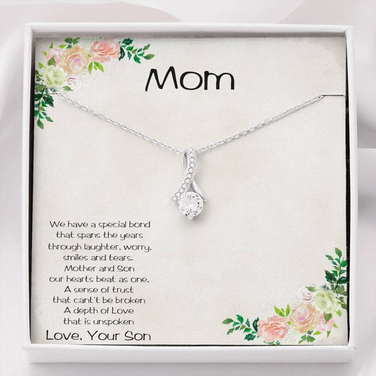 Melt Mom's Heart Mother and Son Love Unspoken Necklace