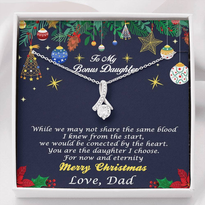 Bonus Daughter Personalized Pendant Necklace from Step Father