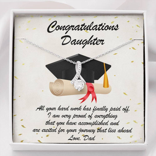 Daughter Graduation Necklace Gift from Dad