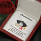 Congratulations Graduate Custom Message Card Necklace