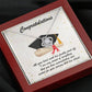 Congratulations Graduate Custom Message Card Necklace