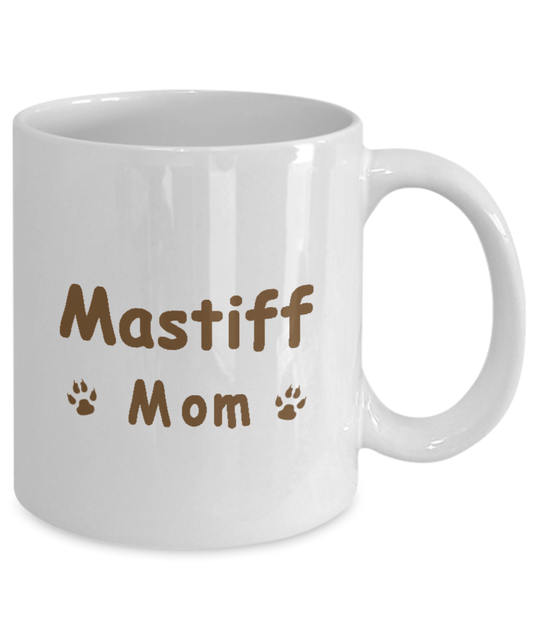 My Kid Has Paws-Mastiff Mom White Mug