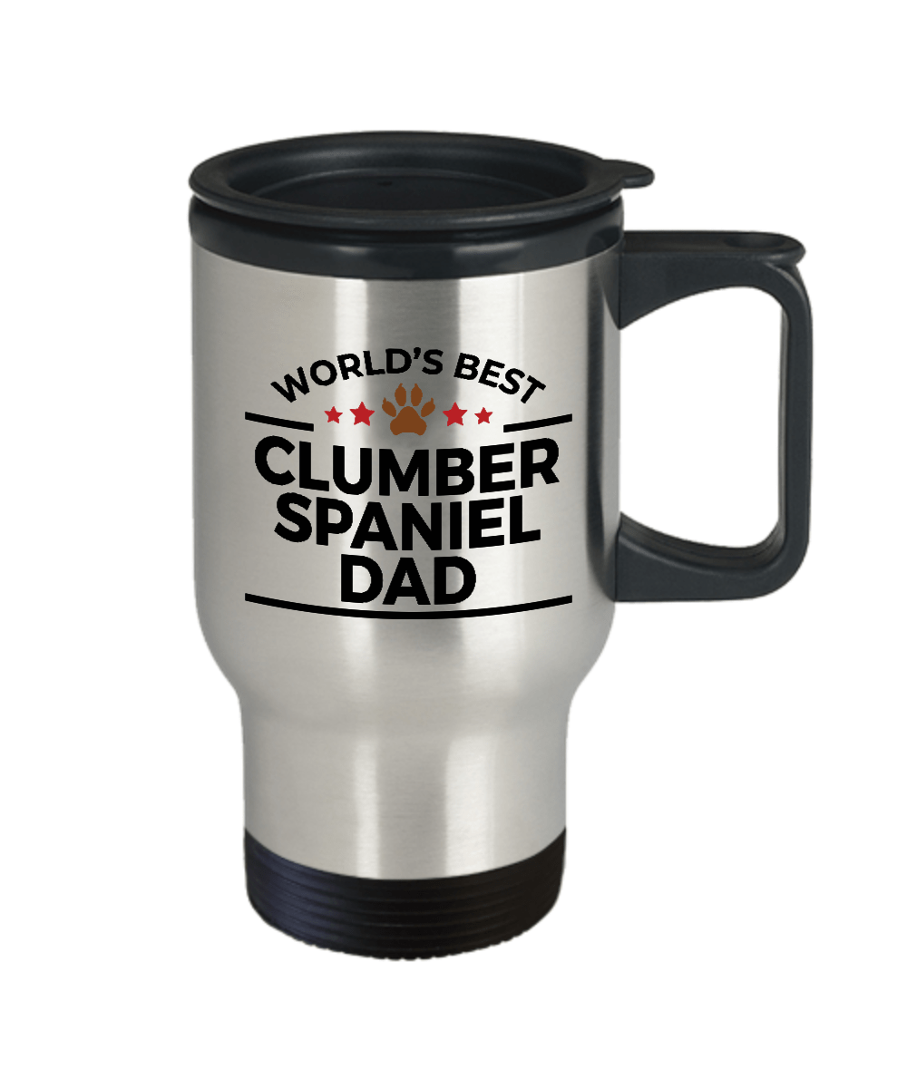 Clumber Spaniel Dad Travel Coffee Mug