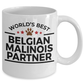 Belgian Malinois Dog Best Partner Police Canine Officer Coffee Mug