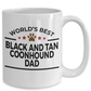 Black and Tan Coonhound Dog Dad Coffee Mug