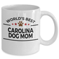 Carolina Dog Lover Gift World's Best Mom Birthday Mother's Day White Ceramic Coffee Mug