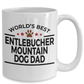Entlebucher Mountain Dog Lover Gift World's Best Dad Birthday Father's Day White Ceramic Coffee Mug