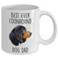 Best Ever Black and Tan Coonhound Dog Dad Ceramic Coffee Mug