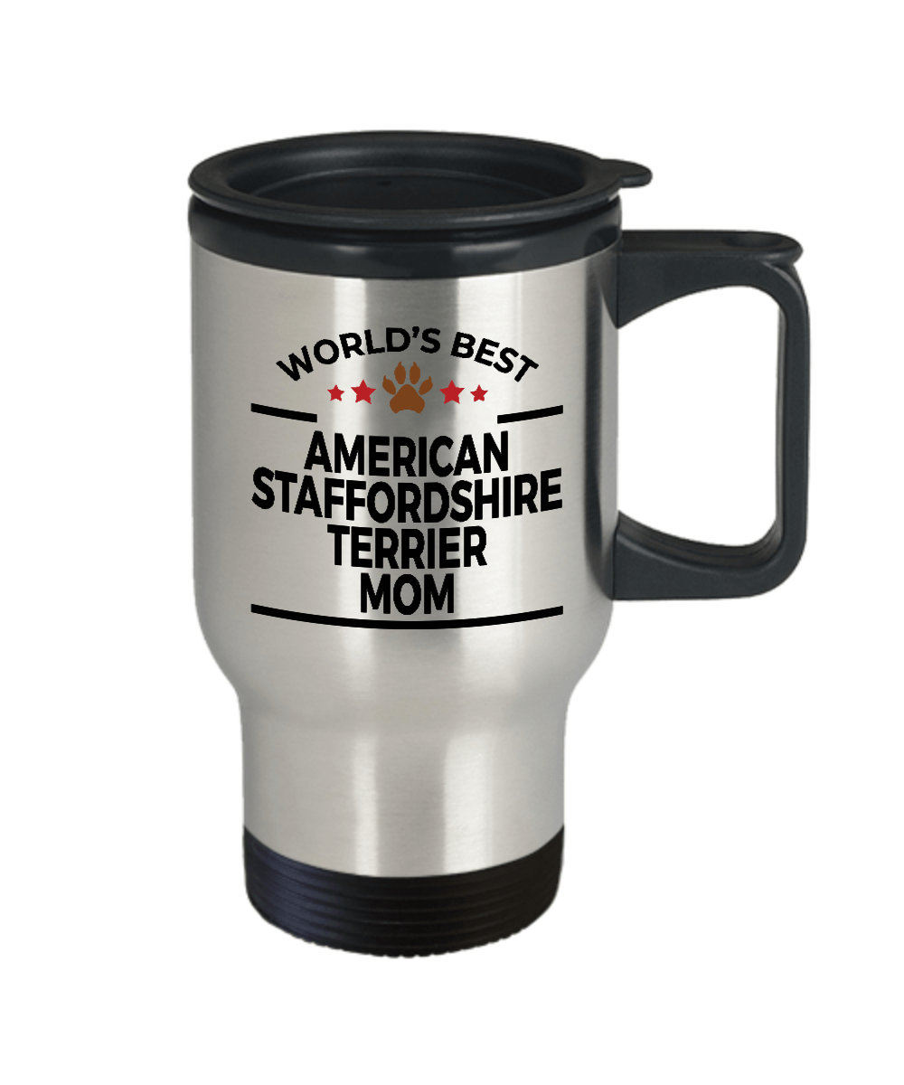 American Staffordshire Terrier Dog Mom Travel Coffee Mug