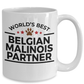 Belgian Malinois Dog Best Partner Police Canine Officer Coffee Mug
