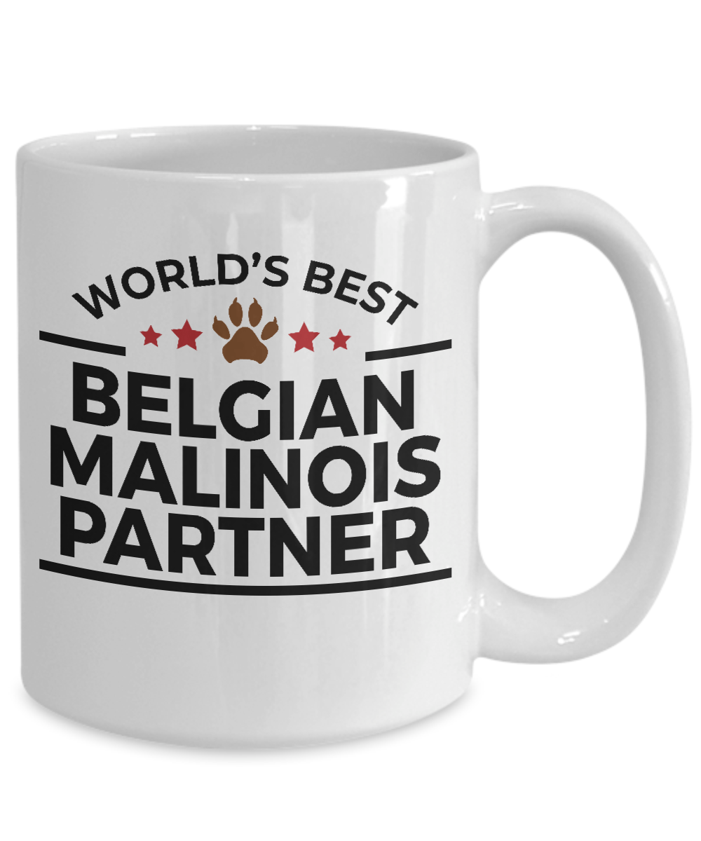 Belgian Malinois Dog Best Partner Police Canine Officer Coffee Mug