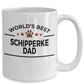 Schipperke Dog Dad Coffee Mug  Custom photo upload and personalization available