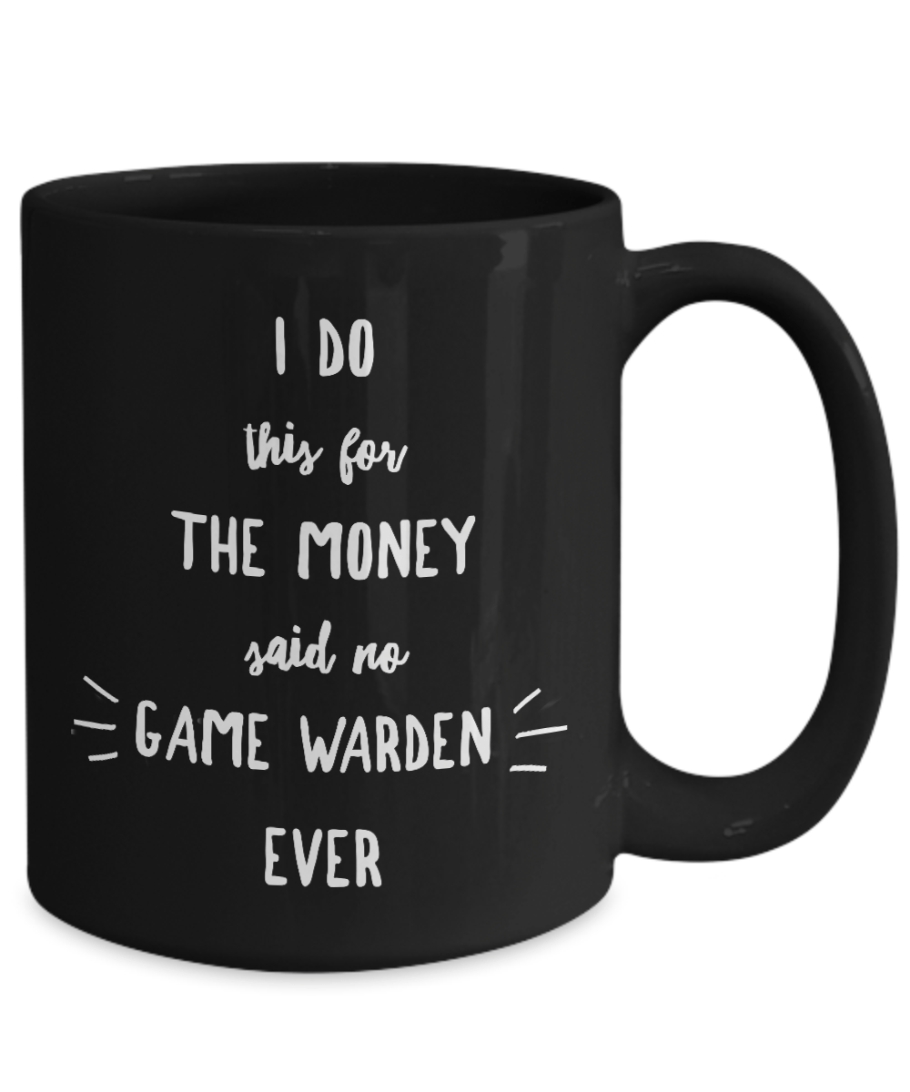 Game Warden Black Coffee Mug