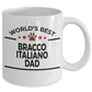 Bracco Italiano World's Best Dad Custom Ceramic Coffee Mug