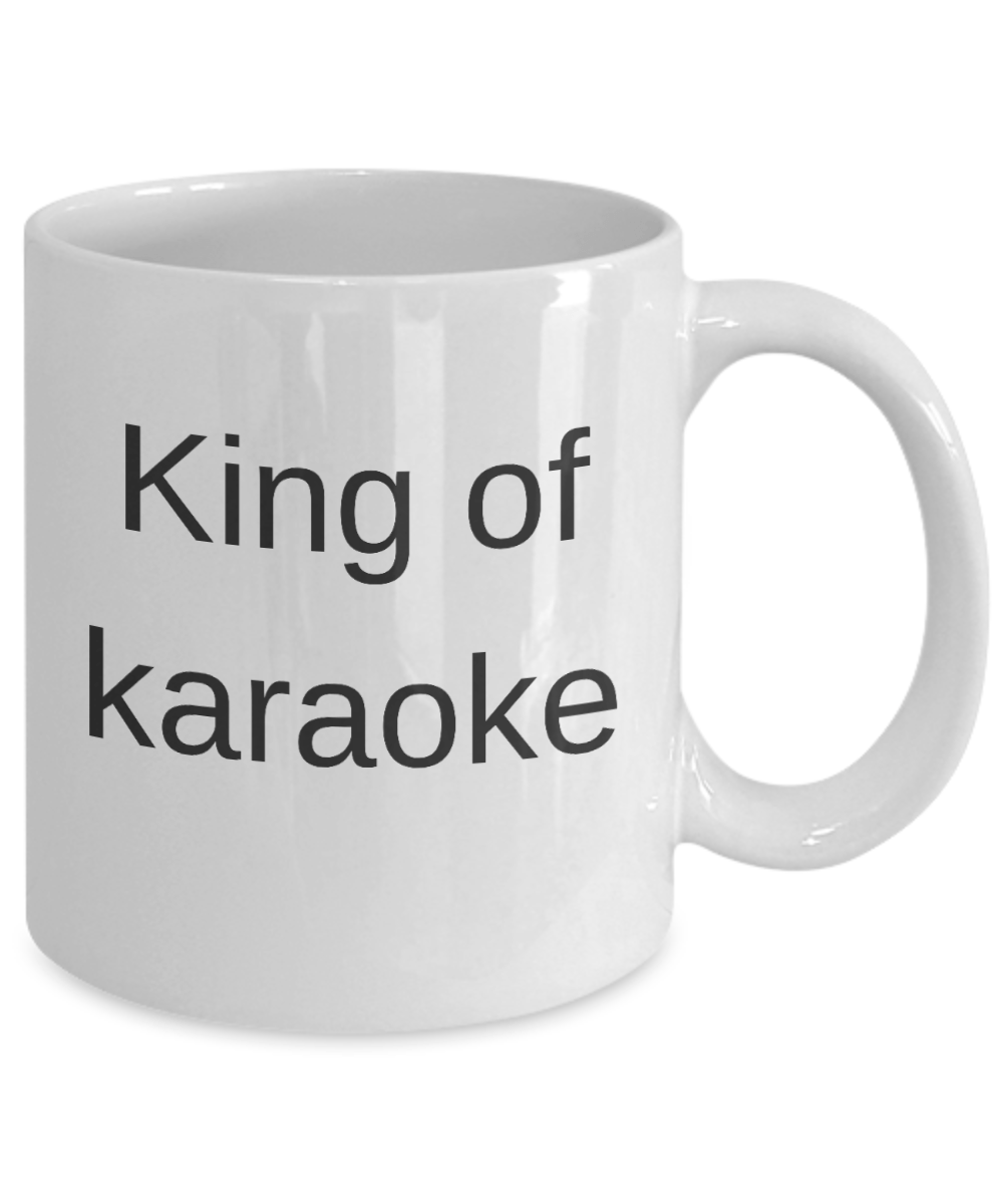 Karaoke Gift - King of karaoke funny coffee mug