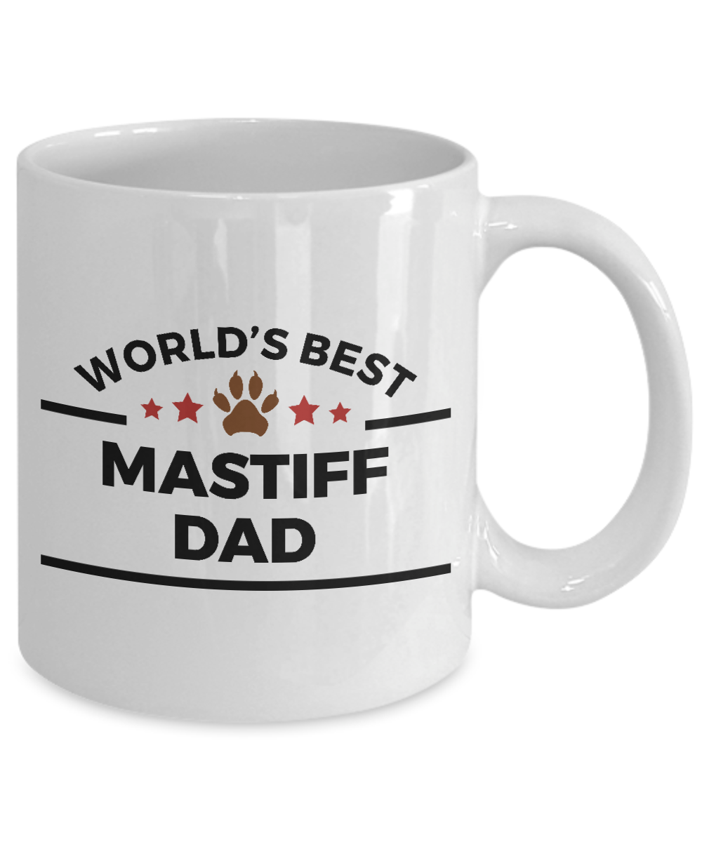 Mastiff Dog Lover Mug Gift World's Best Dad Coffee Cup Birthday Father's Day