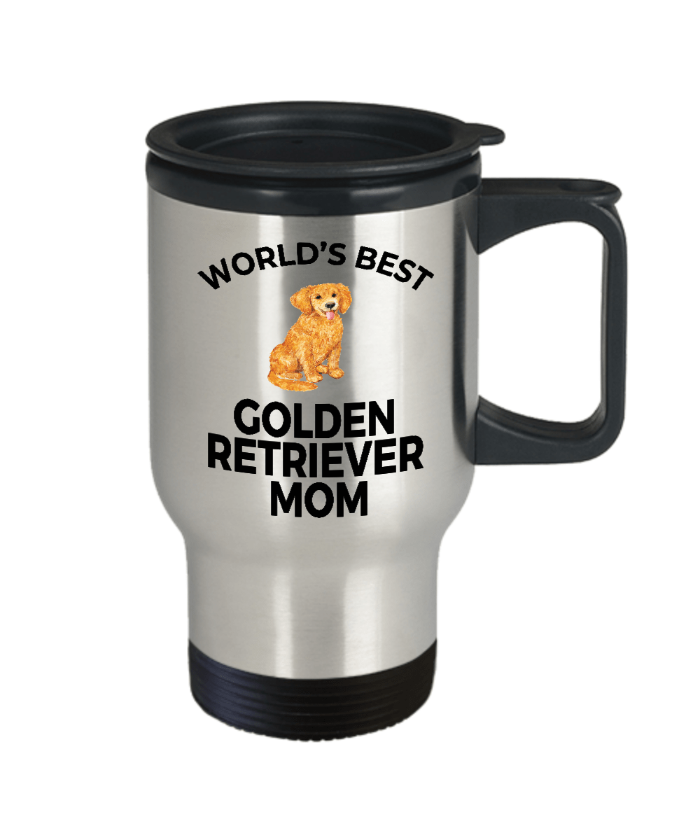 Golden Retriever Puppy Dog Mom Travel Mug