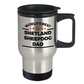 Shetland Sheepdog Dad Travel Coffee Mug