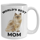 Ragdoll Cat World's Best Mom Ceramic Coffee Mug