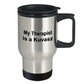 Kuvasz Dog Owner Lover Funny Gift Therapist Stainless Steel Insulated Travel Coffee Mug