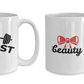 The Beauty and Beast Coffee Cup Set of 2 -  Couples