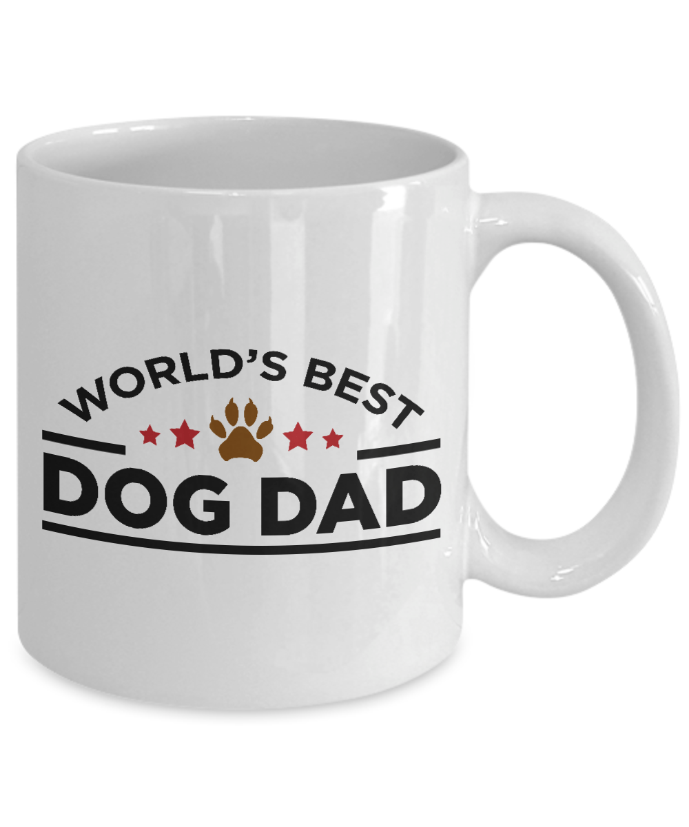 World's Best Dog Dad White Ceramic Mug
