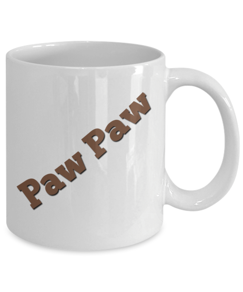 Paw Paw White Mug with Deer