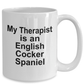 English Cocker Spaniel Dog Therapist Mug