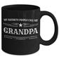 Grandpa Black Coffee Mug - Father's Day Gift