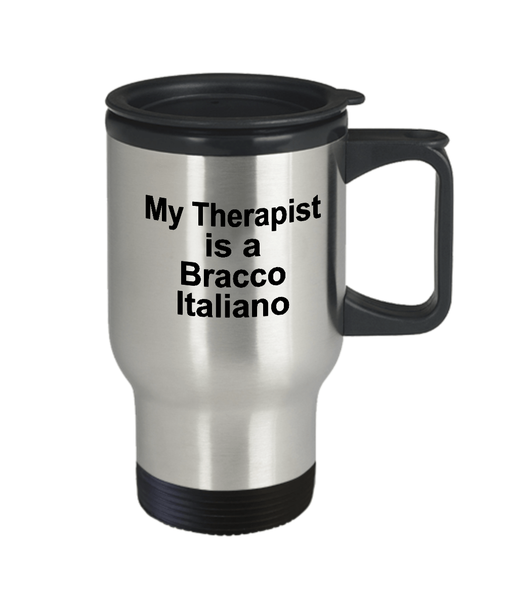 Bracco Italiano Dog Lover Owner Funny Gift Therapist Stainless Steel Insulated Travel Coffee Mug