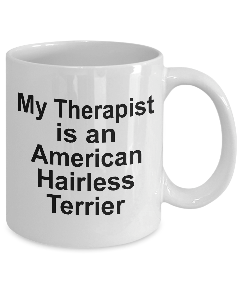 American Hairless Terrier Dog Funny Ceramic Coffee Mug