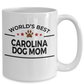 Carolina Dog Lover Gift World's Best Mom Birthday Mother's Day White Ceramic Coffee Mug