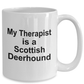 Scottish Deerhound Dog Owner Lover Funny Gift Therapist White Ceramic Coffee Mug