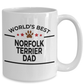 Norfolk Terrier Dog Dad Coffee Mug