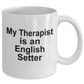 English Setter Dog Therapist Mug