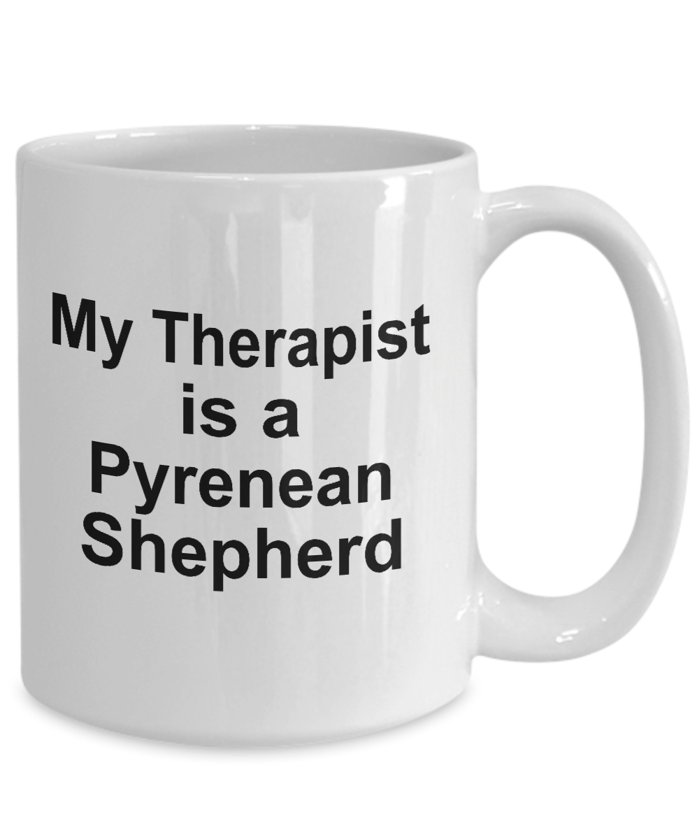 Pyrenean Shepherd Dog Owner Lover Funny Gift Therapist White Ceramic Coffee Mug